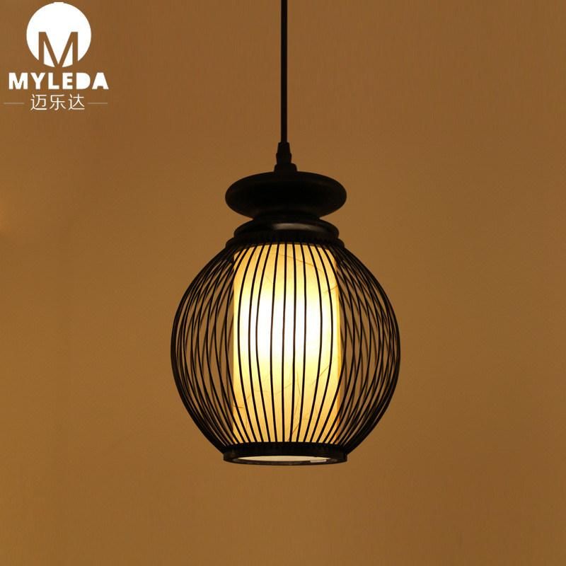 Chinese Restaruant Design Rattan Bamboo Pendant Light