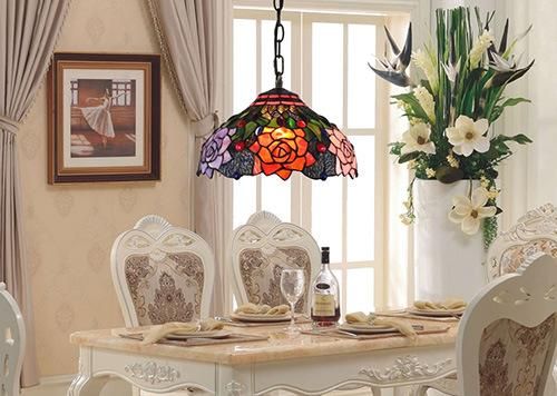 Indoor Tiffany Chandelier Pendant Ceiling Light Hanging Lights for Living Room