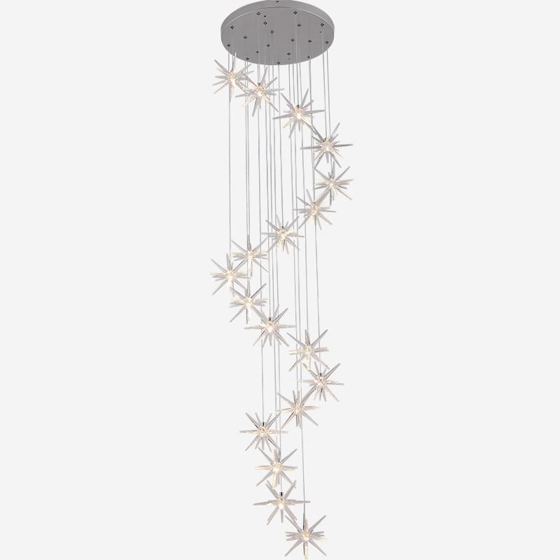Exhibition Hall Lobby Crystal Chandelier Living Room Lamp Pendant Lamp
