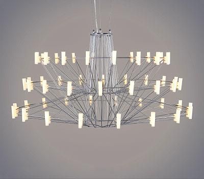 Creative Restaurant Chandelier Stainless Steel LED Chandelier Pendant Lamp
