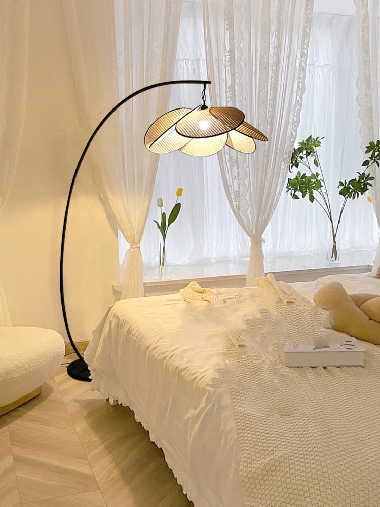 Wind Fall Floor Lamp Minimalist Retro Designer Living Room Bedroom New Chinese Bamboo Floor Lamp (WH-WFL-17)
