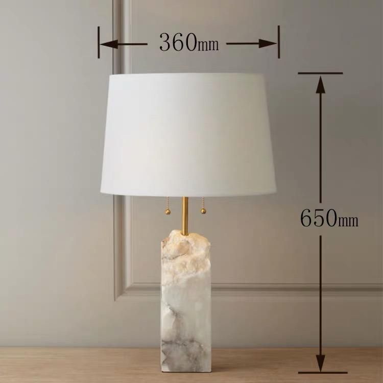 American Creative Luxury Marble Table Lamp Post Modern Engineering Hotel Club Simple Design Soft Bedroom Living Room