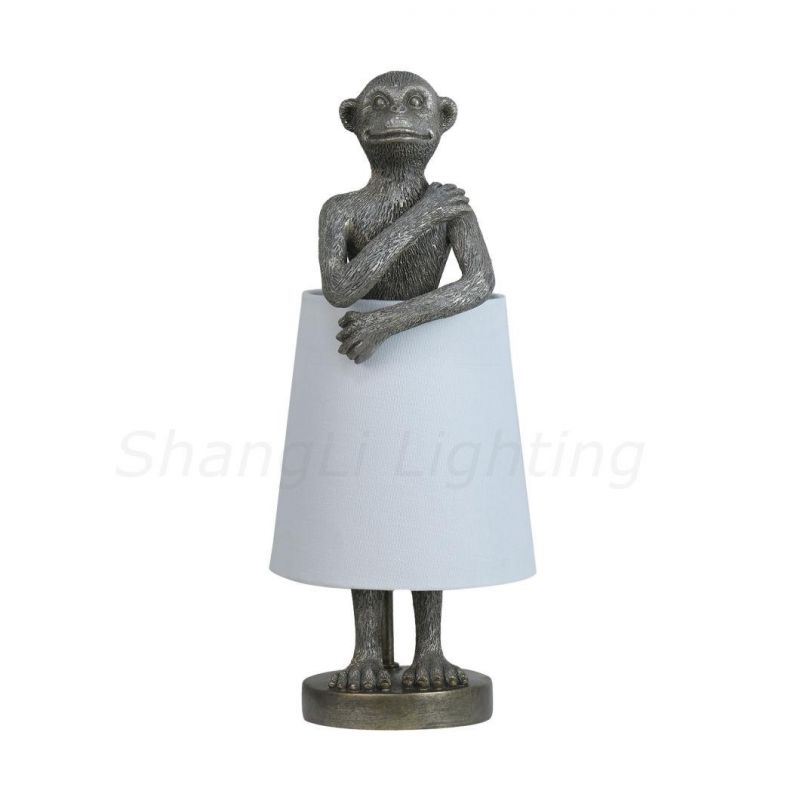 Creative Animal Table Lamp High-End Art Modern Design Table Lamp Animal Monkey Sculpture Nordic Table Lamp.