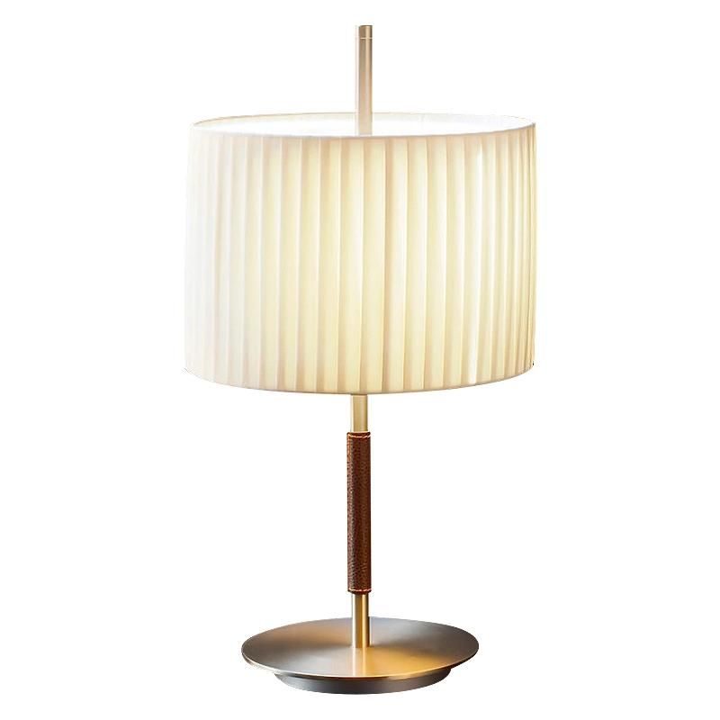 Round Circle White Shade Table Lamp Reading Lamp Bedside Lamp