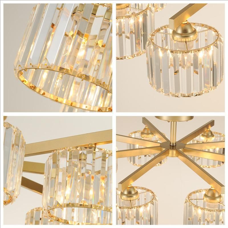 Fancy Crystal LED Ceiling Lights Food Indoor Home Lighting Fixtures Wh-Ca-40