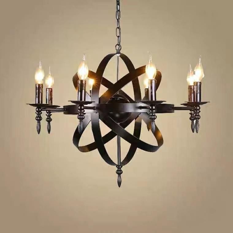 American Type Iron Pendant Hanging Light Chandeliers Modern Decorative Pendant Light