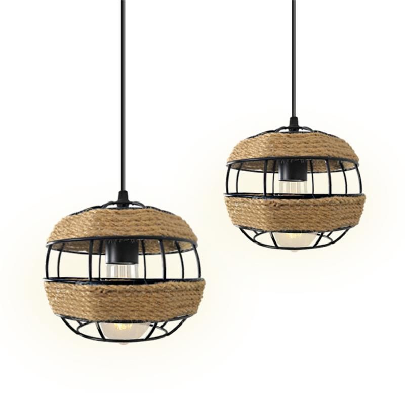 Contemporary Chandelier Restaurant Bar Lantern Decorative Pendant Lamp