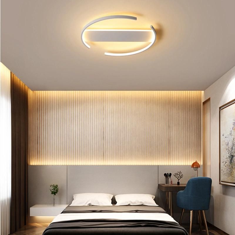 White Bedroom Light Simple Modern Art Nordic Warm Room Lamp LED