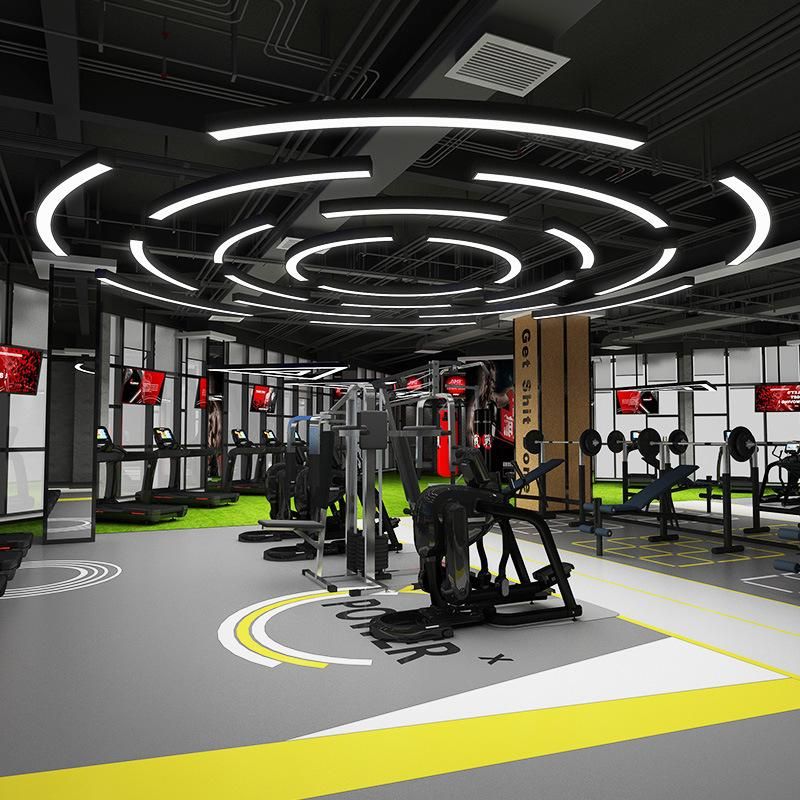 Custom Special Shape Decorative LED Linear Light for Gym, Office, Club