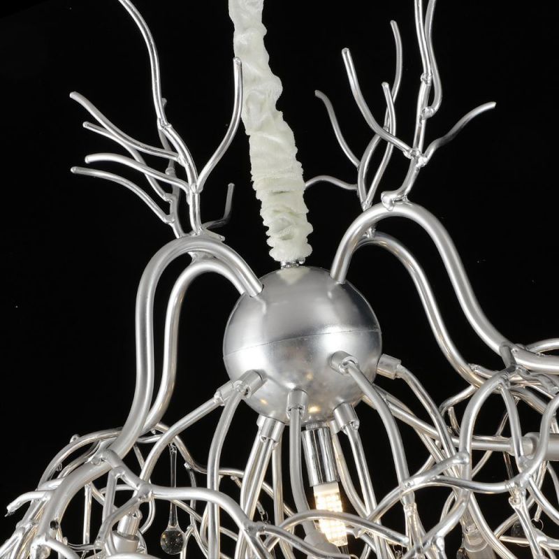 2022 Contemporary Sliver Ball Hanging Light Chandelier Luxury Pendant Light Fixtures