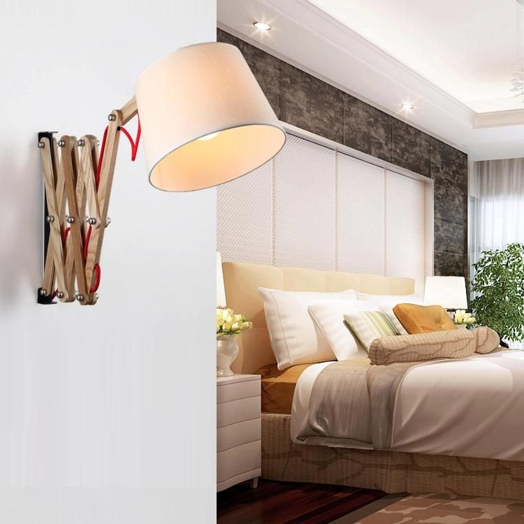 Adjustable Modern Solid Wood Creative American Vertical Table Lamp