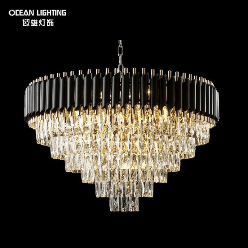 Iron China K9 Crystal 16*E14 Bulb Max 640W Chandelier