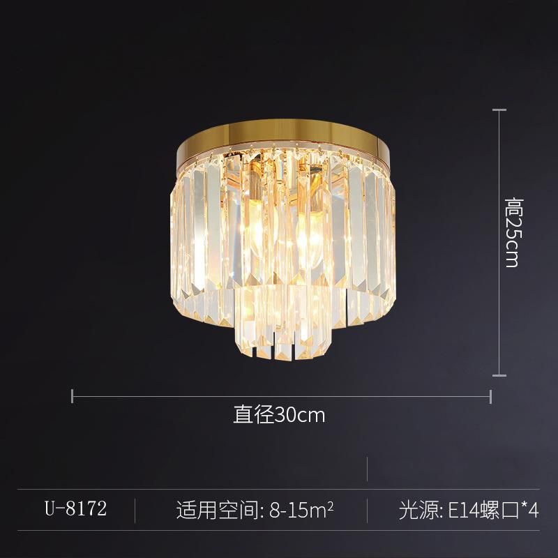 Modern Crystal Ceiling Lights Flush Mount Light for Living Room Dining Room Ceiling Light Creative (WH-CA-83)