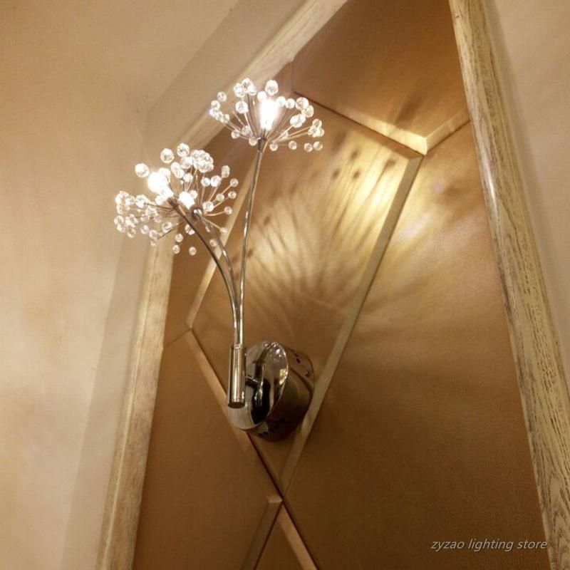 Nordic Creative Dandelion Flower Wall Lamps Bathroom Bedroom Bedside Dandelion Lamp (WH-OR-170)