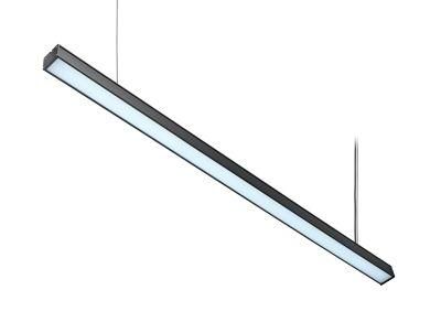 Cheap Price Slim Tube Office Linear Chandelier Lamp White Black LED Ceiling Pendant Light