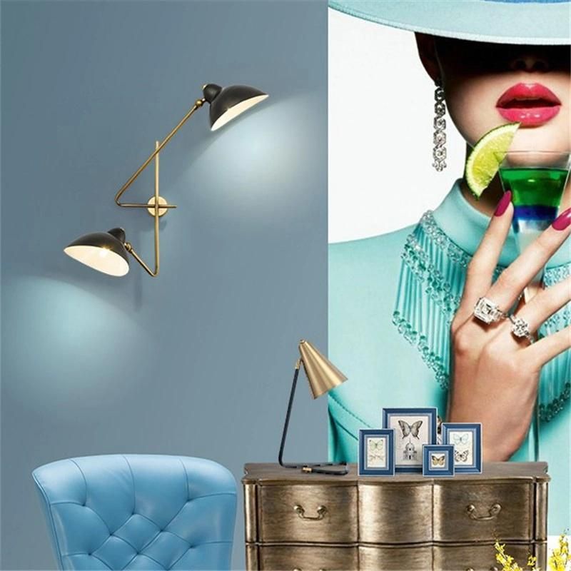 Modern Simple Iron Wall Deco Wandlamp Study Living Room Bedroom Bedside Lamp LED Wall Lights Nordic Designer Iron Art Wall Lamps