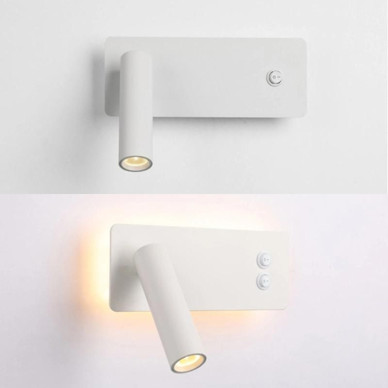 High Quality Multi-Function Adjustable Direction Bedside Luxury LED Wall Lamp