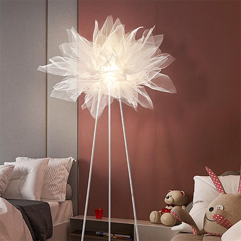 Nordic Fashion Floor Lamps Living Room Decoration Mesh Lampshade Modern Floor Light (WH-MFL-134)