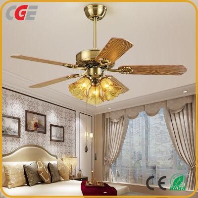 Fan Ceiling with Light Living Room Antique Dining Room Fans Ceiling Light 52inch Ceiling Fan European-Style Living Room Bedroom Lamp