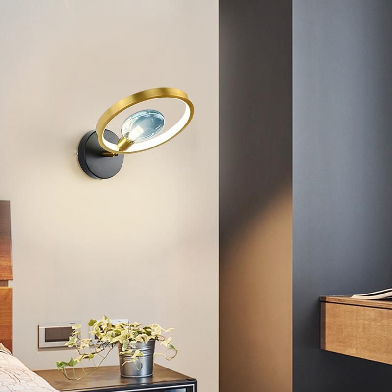 Simple Dining Room Corridor Creative Personality Circle Light Luxury Wall Lamp