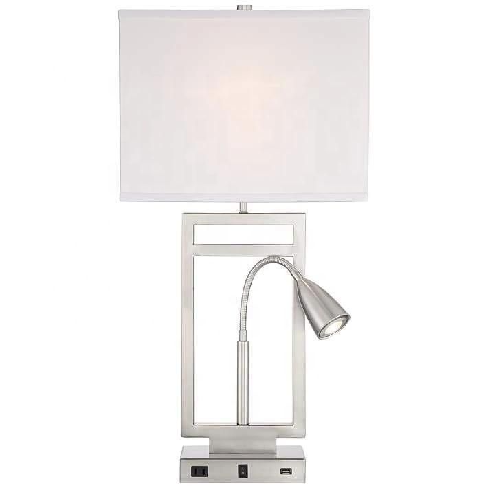 Hotel Table Lamp USB Outlet G9 for Hotel Rocker Switch