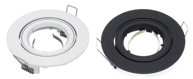 Die Cast Aluminum GU10 MR16 Round Tilt Recessed LED Downlight Frame (LT1300)