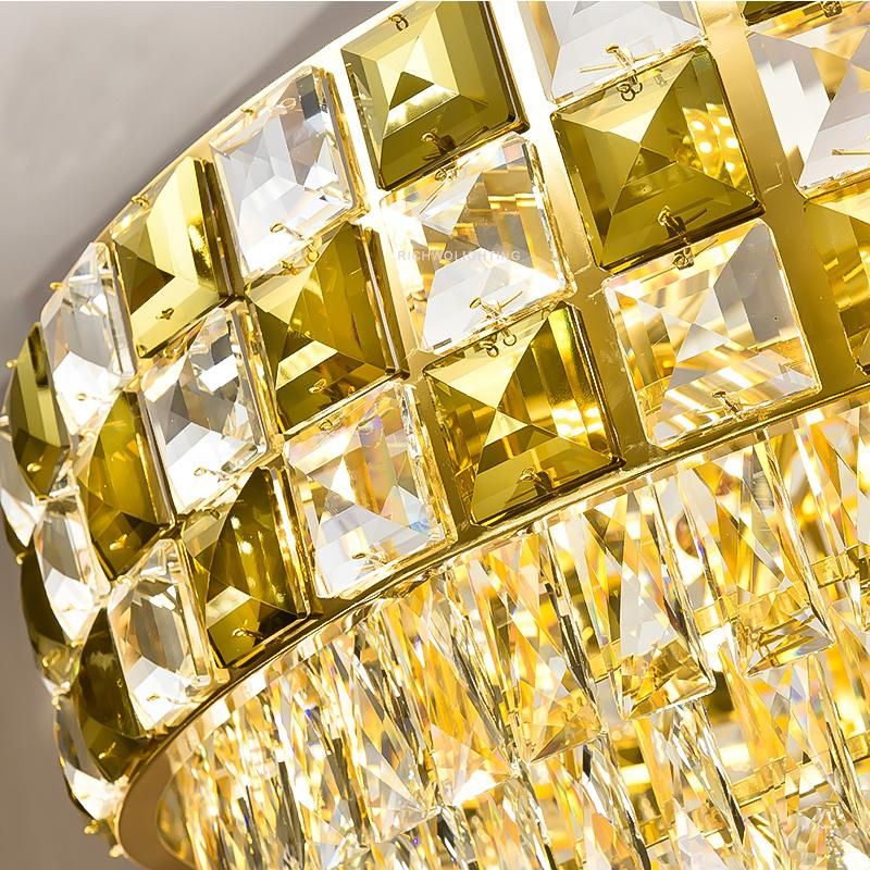 Modern Clear Crystal Glass Pendant Lighting Chandelier ceiling Lamp 2021 Guzhen Lights