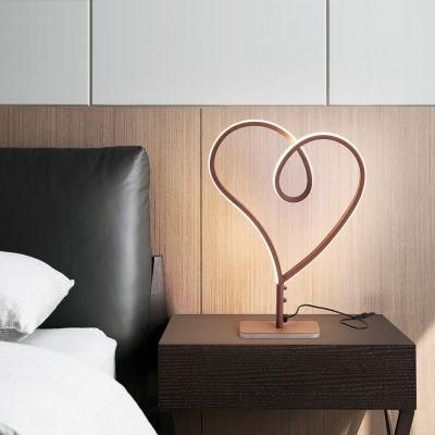 Heart-Shaped Romantic Table Lamp Bedside Lamp Nightstand Lamp Desk Lamp