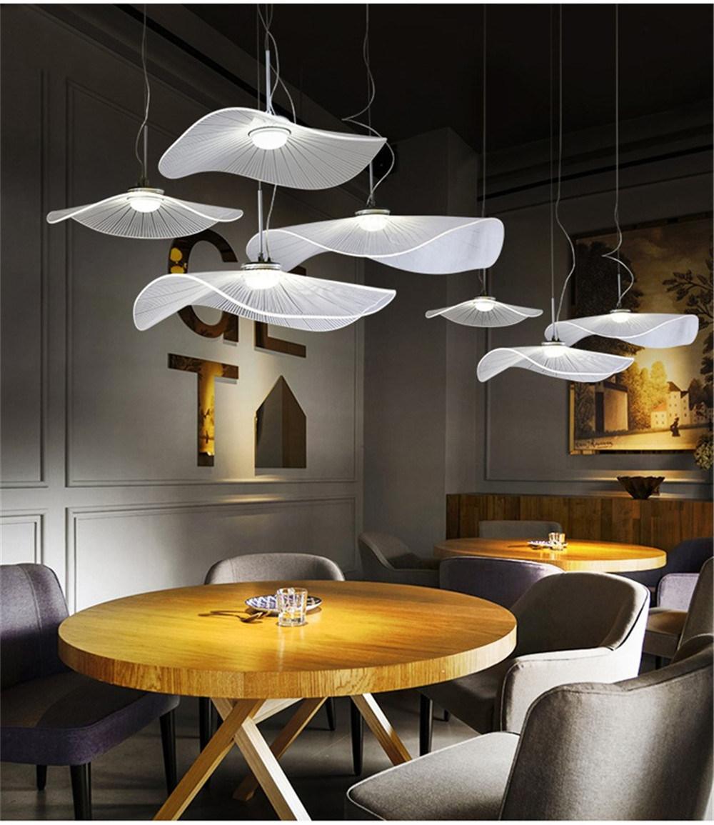 Simple Modern Transparent Colorful Acrylic Pendant Light Nordic Restaurant Kitchen Hanging Lamps Living Room Home Decor Hanglamp