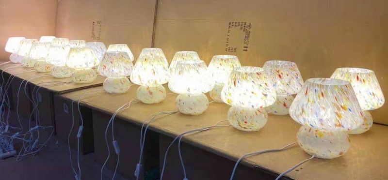 American Reuse Old Antique Mushroom Cover of National Bank Study Desk Lamp