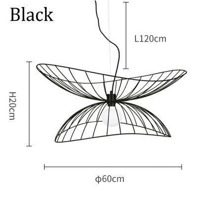 Postmodern Living Room Wrought Iron Pendant Light Gold Black Suspension Light for Bedroom Home Pendant Lamp (WH-AP-206)