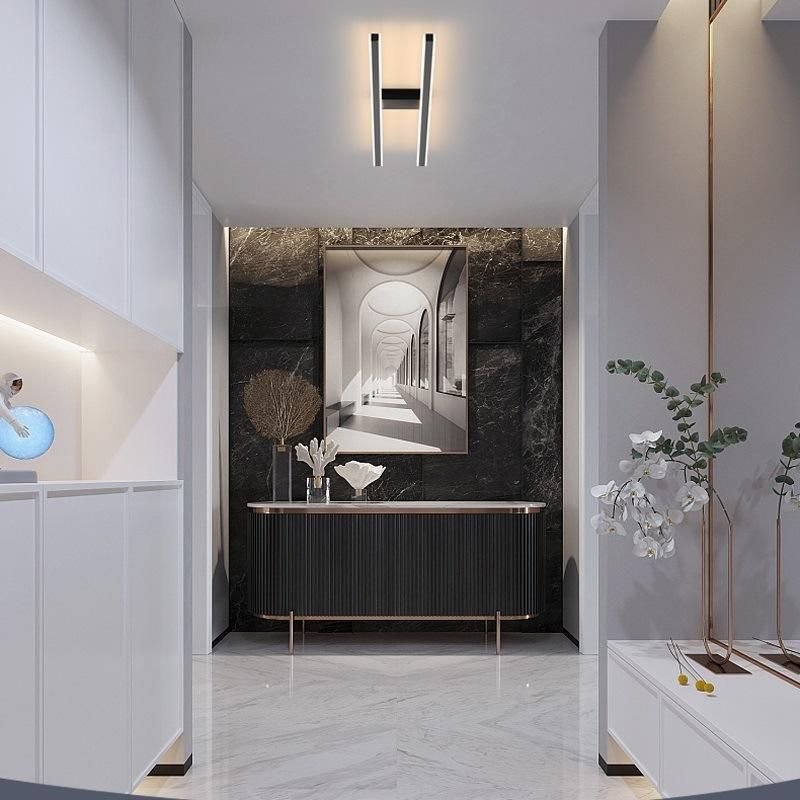 Double Line Ceiling Light Simple Corridor Lamp Dressingroom Lamp Hallway Light