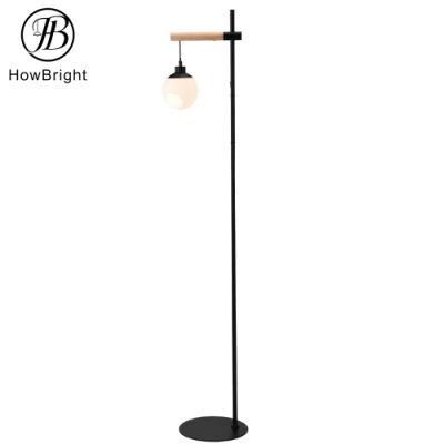 High Quality Floor Lamp Bulbs Sturdy Base Tall Vintage Pole Light Great for Farmhouse Metal Wooden Glass Floor Lamp Stand Light with Plug