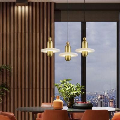 Vintage Marble Lamp Luxury Black Pendant Lamp Gold LED Hanging Lights Living Room Dining Room Pendant Lamp (WH-AP-257)