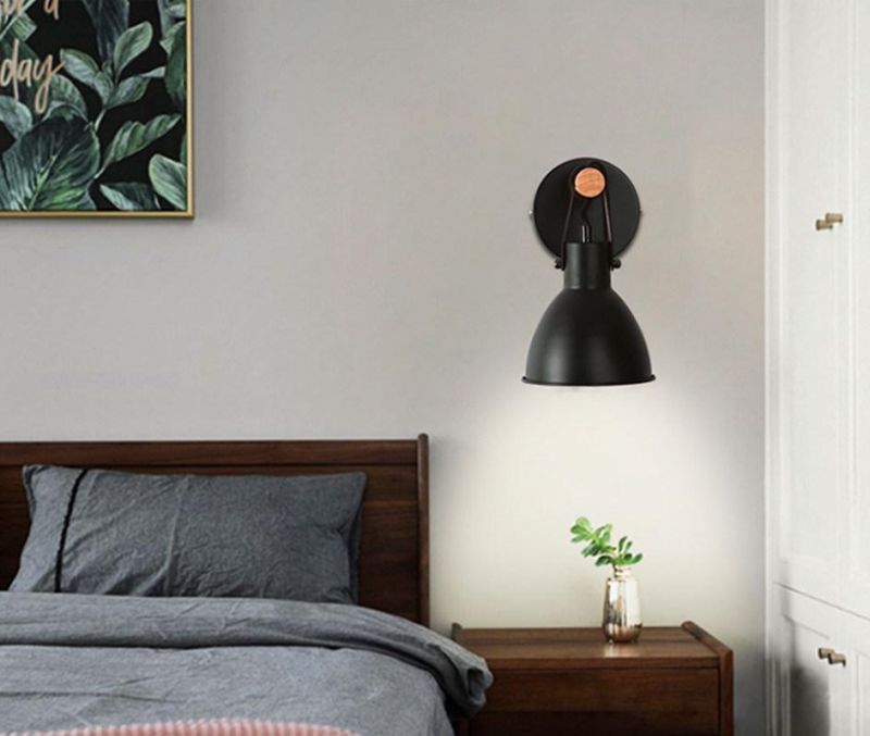 Home Bedroom Walkway Living Room Office Wooden Metal Wall Light Plug in (WH-OR-36)