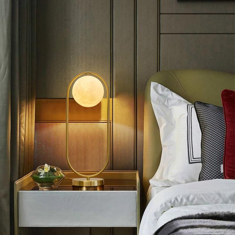 Creative Moon Lampshade Bedside Lamp Nightstand Lamps Table Lamps Light