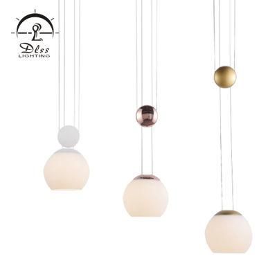 Modern Newest Iron Glass Copper Lighting Pendant Lights