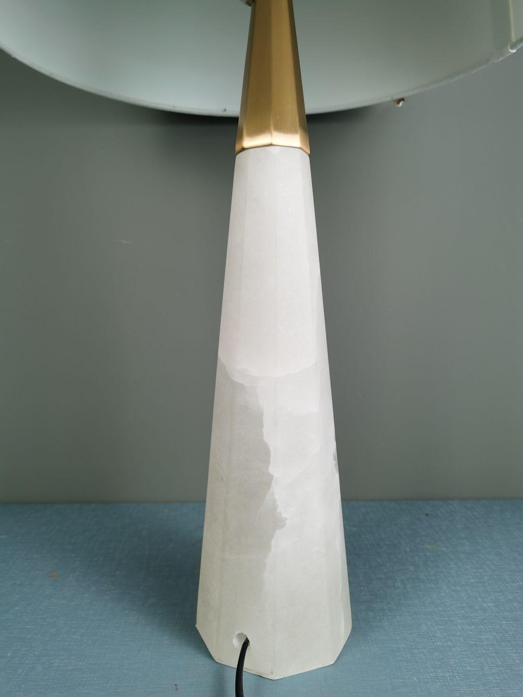 Simple Conical Marble High-End Table Lamp Sales Exhibition Hall Sea View Villa Bedside Soft Decoration Lamp Accessories