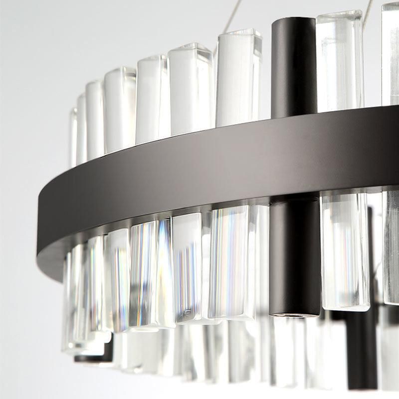 Black Gold Crystal Suspension Lights for Bedroom Kitchen Bar Lighting Fixtures (WH-AP-88)