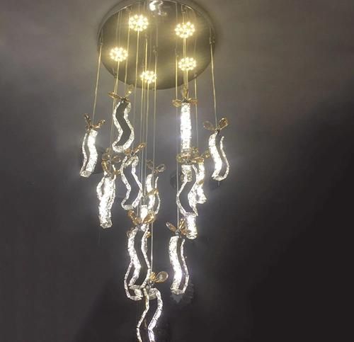 LED Crystal Chandelier Light with K9 for Indoor Lighting