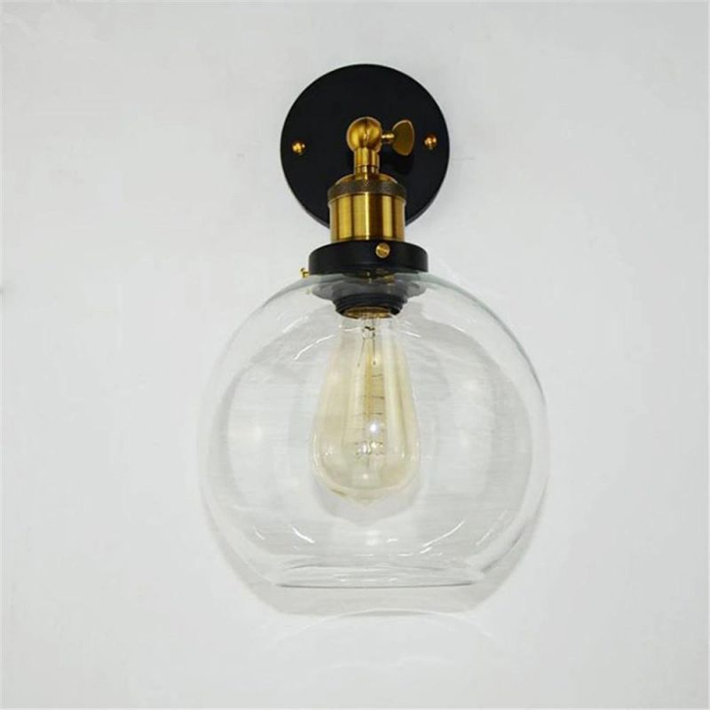 Dison Bulb Included Glass Wall Sconces Lamp Light Kitchen Lamp (WH-VR-108)