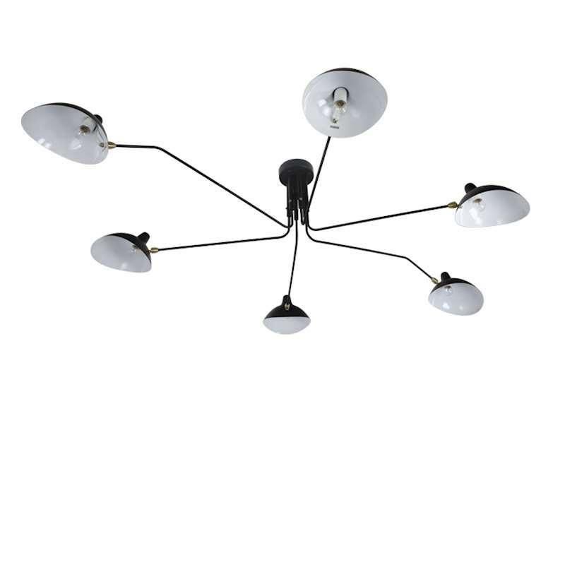 Vintage Loft Dawn Spider Serge Mouille Ceiling Pendant Lamp (WH-VP-54)