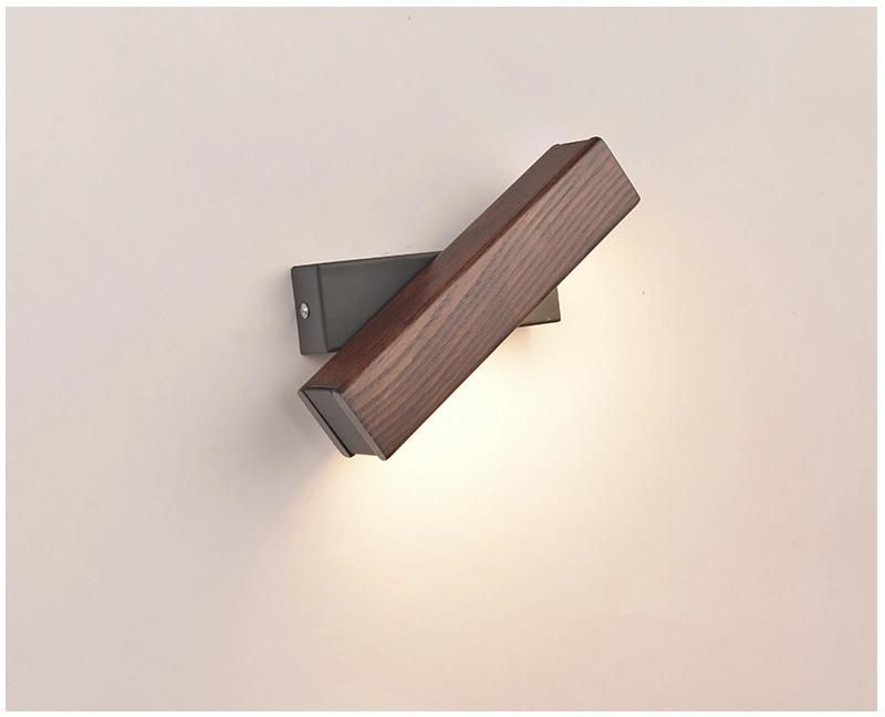 Nordic Solid Walnut Wood Wall Lamp AC110-240V LED Wall Sconces Wood Wall Lamp (WH-OR-64)