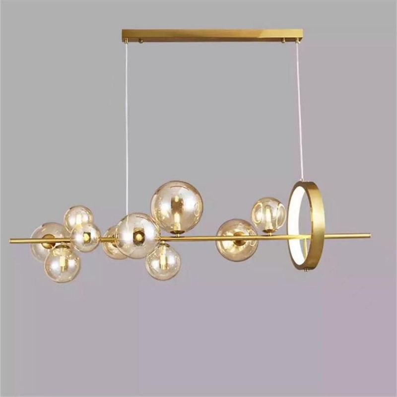 Nordic Creative Restaurant Chandelier Modern Simple Bar Front Desk Italian Designer Dining Room Glass Decorative Chandelier