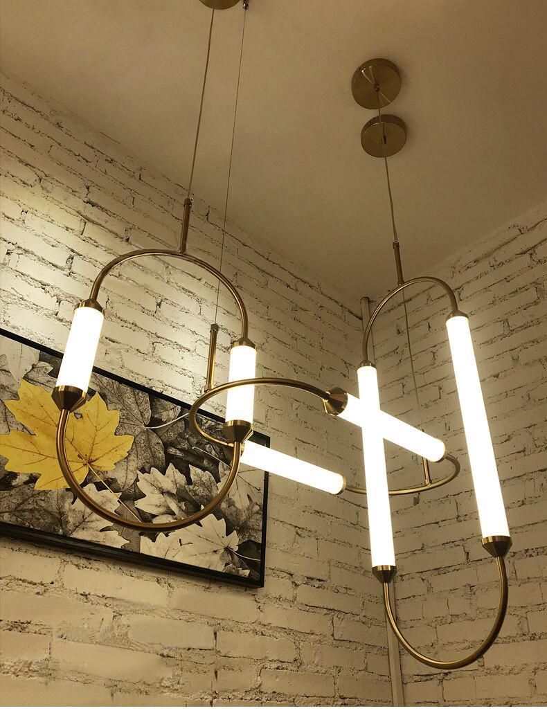Restaurant Dinging Room Modern Decorative Oval Glass Chandelier LED Pendant Light