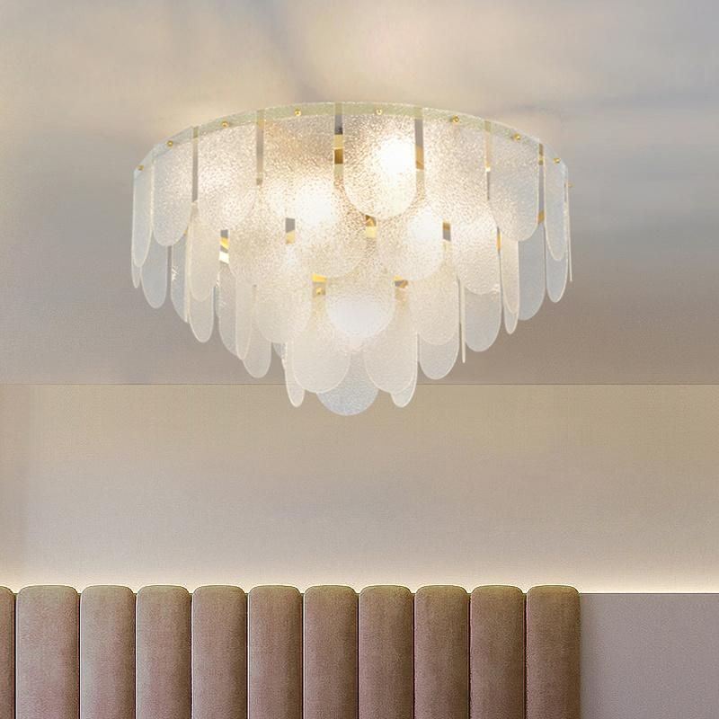Light Luxury Living Room Pendant Lamp Simple Creative Glass Bedroom Ceiling Lamp