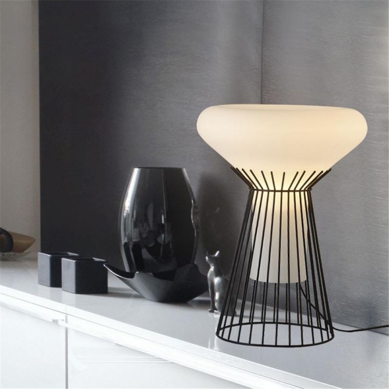Modern White Glass Floor Lamps Stainless Steel Bedroom Bedside Living Room Standing Lights