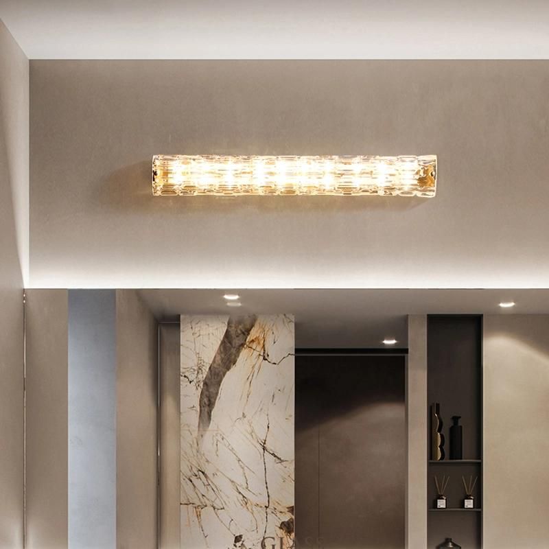 Copper Strip Wall Lamp Light Luxury Living Room and Bedroom Wall Light