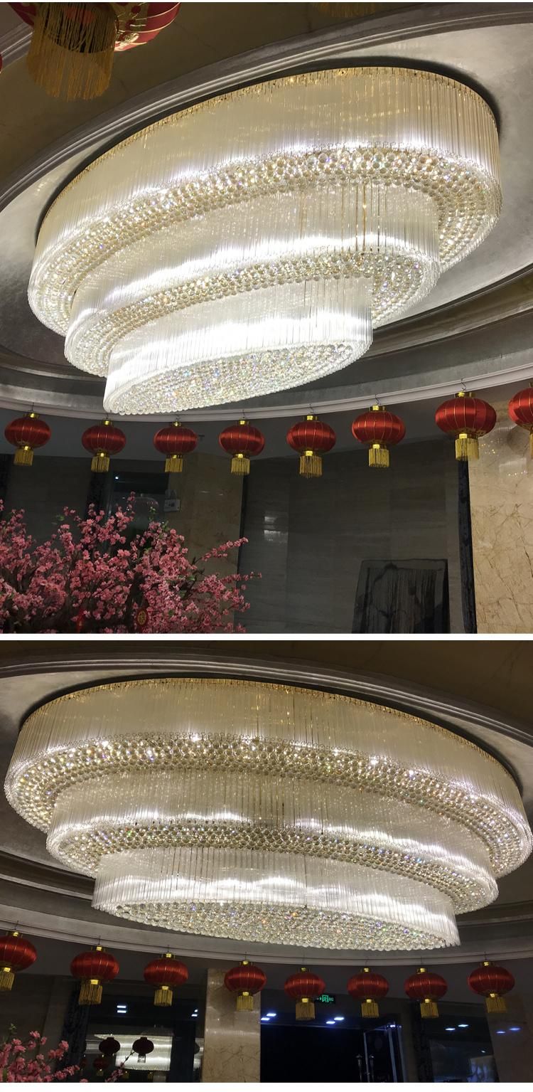 Nordic Style Hotel Lobby Weeding Banquet Hall Custom Project Luxury LED Chandelier