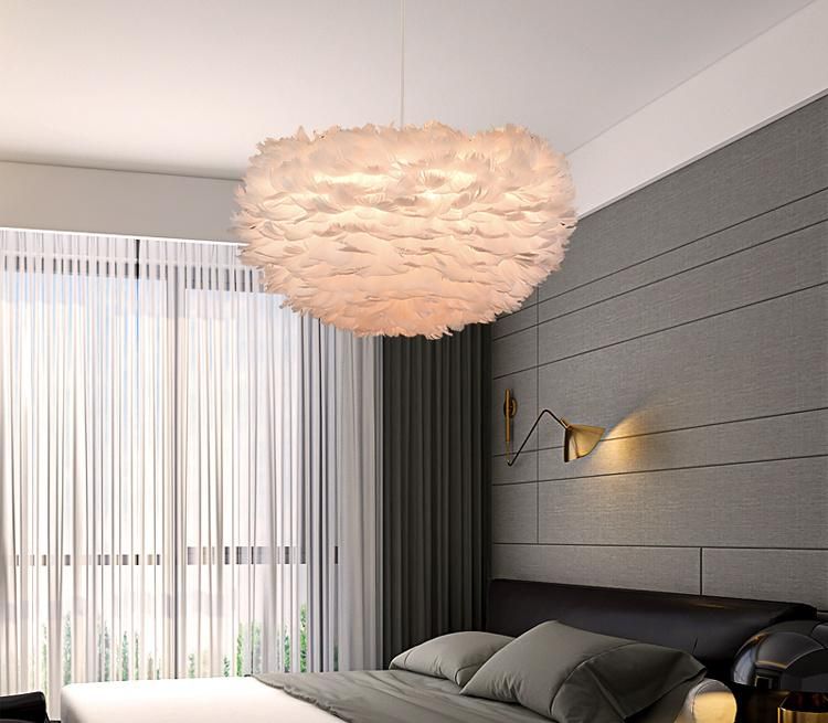 Modern Popular Indoor Home Shop Restaurant Decoration LED Chandelier Feather Light or Ceiling Light